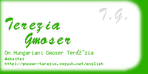 terezia gmoser business card